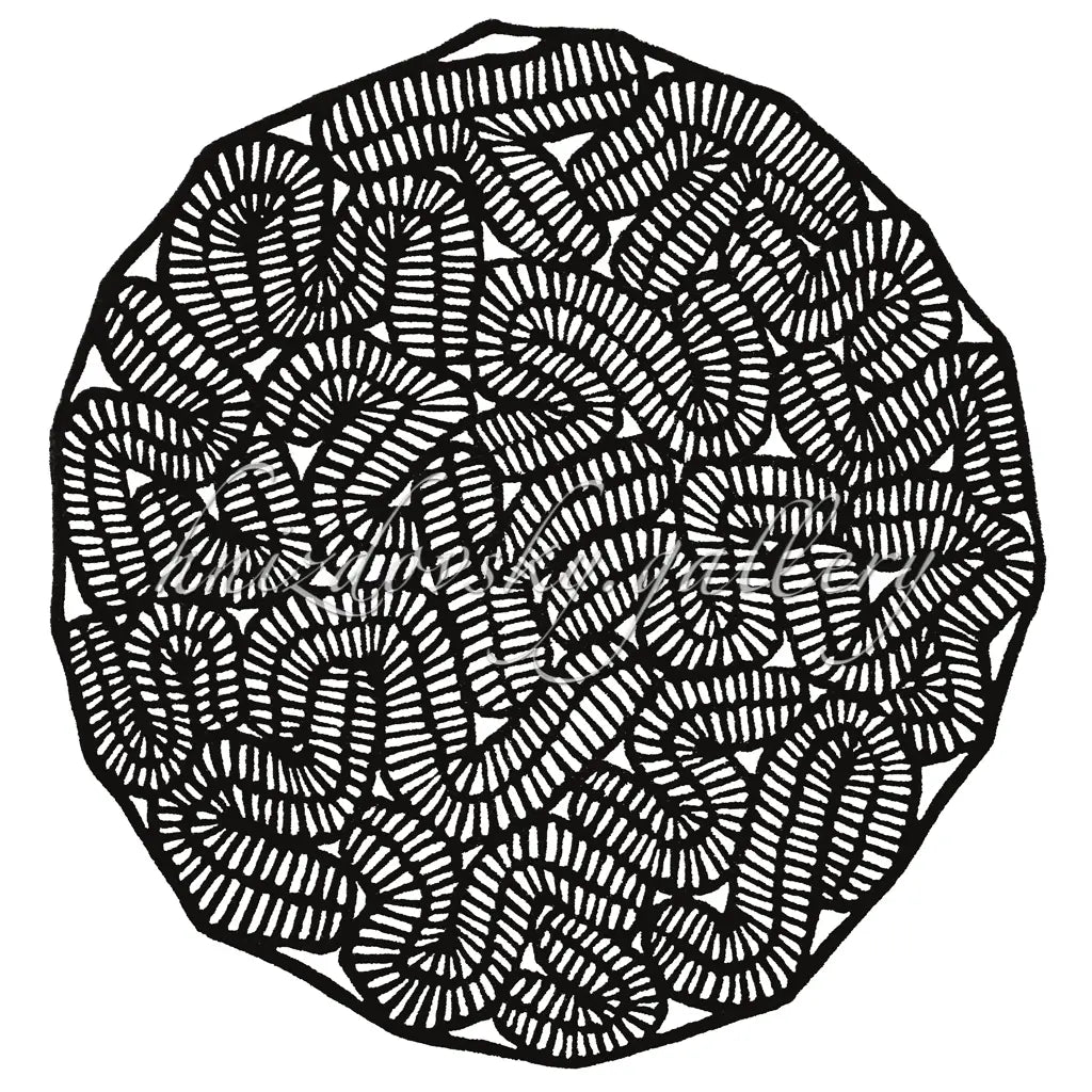 Jacques Hnizdovsky woodcut Meandrine Brain Coral