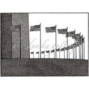 Jacques Hnizdovsky woodcut Washington Monument