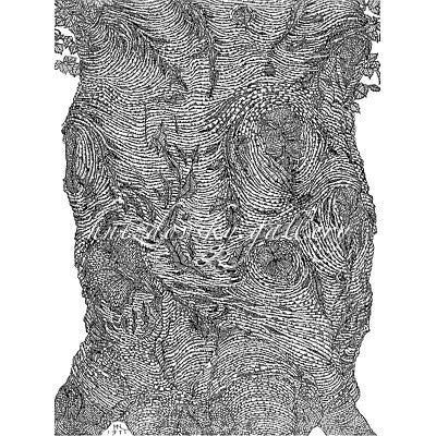 Jacques Hnizdovsky, #363 Tree Trunk, etching, 1971, 15.75" x 12" (image size)