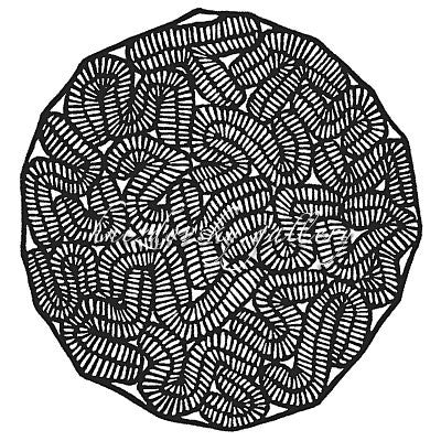 Jacques Hnizdovsky, #318 Meandrine Brain Coral, woodcut, 1983, 4" x 3.875" (image size)